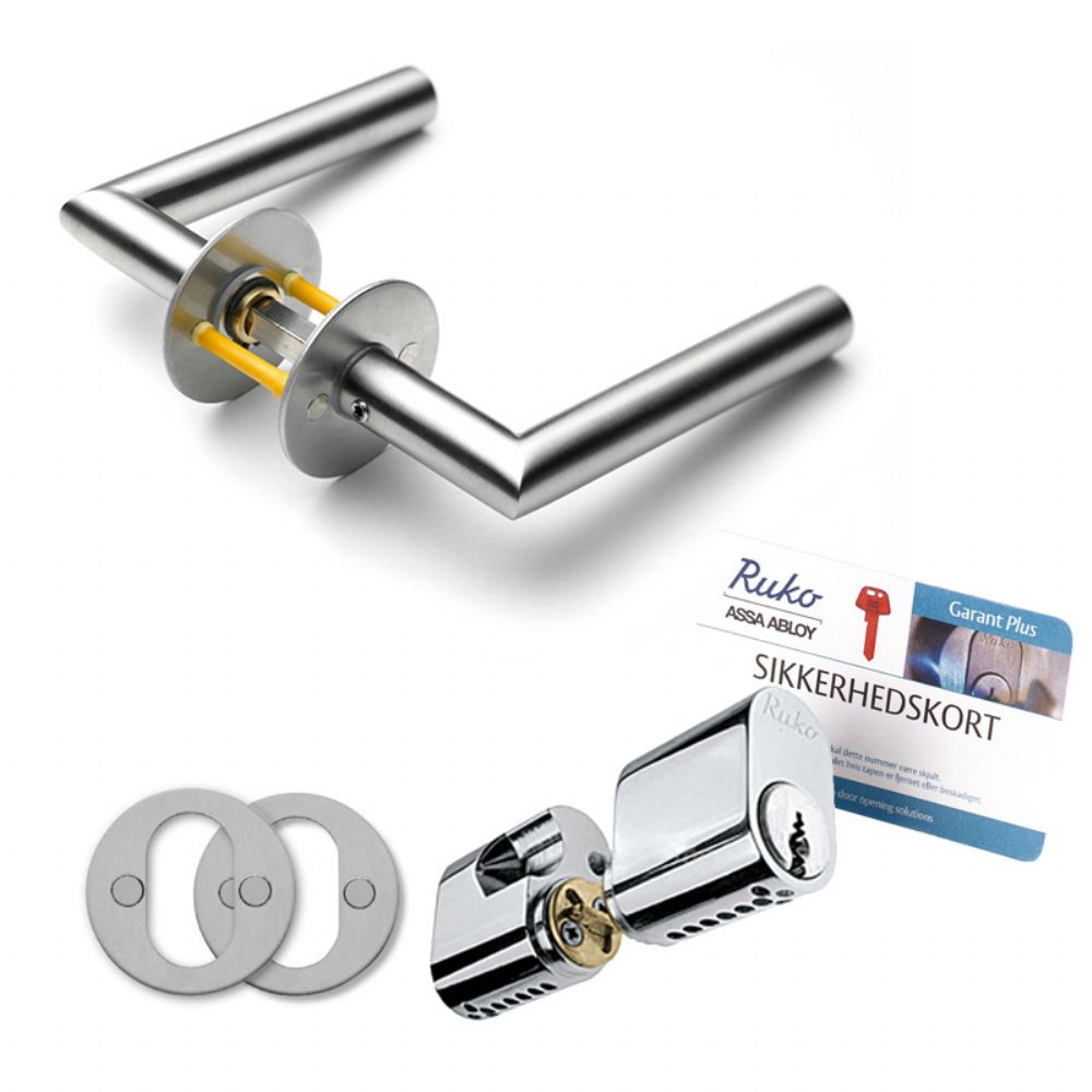 Patenteret lås. Ruko sikkerhedslåse til hoveddøre