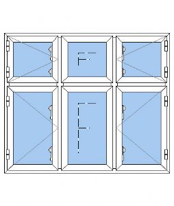 NKP-D3 - 3 fags dannebrgosvindue pvc