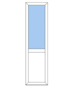 NKP-S1-1 - Sideparti plast 1 glas 1 rude