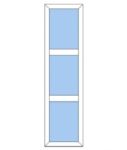 NKP-S1-3 - Sideparti plast 3 glas